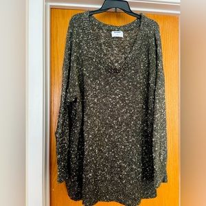 Old Navy tunic sweater voop neck XL